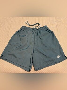 Nike Sky Blue Mesh Lined Athletic Shorts